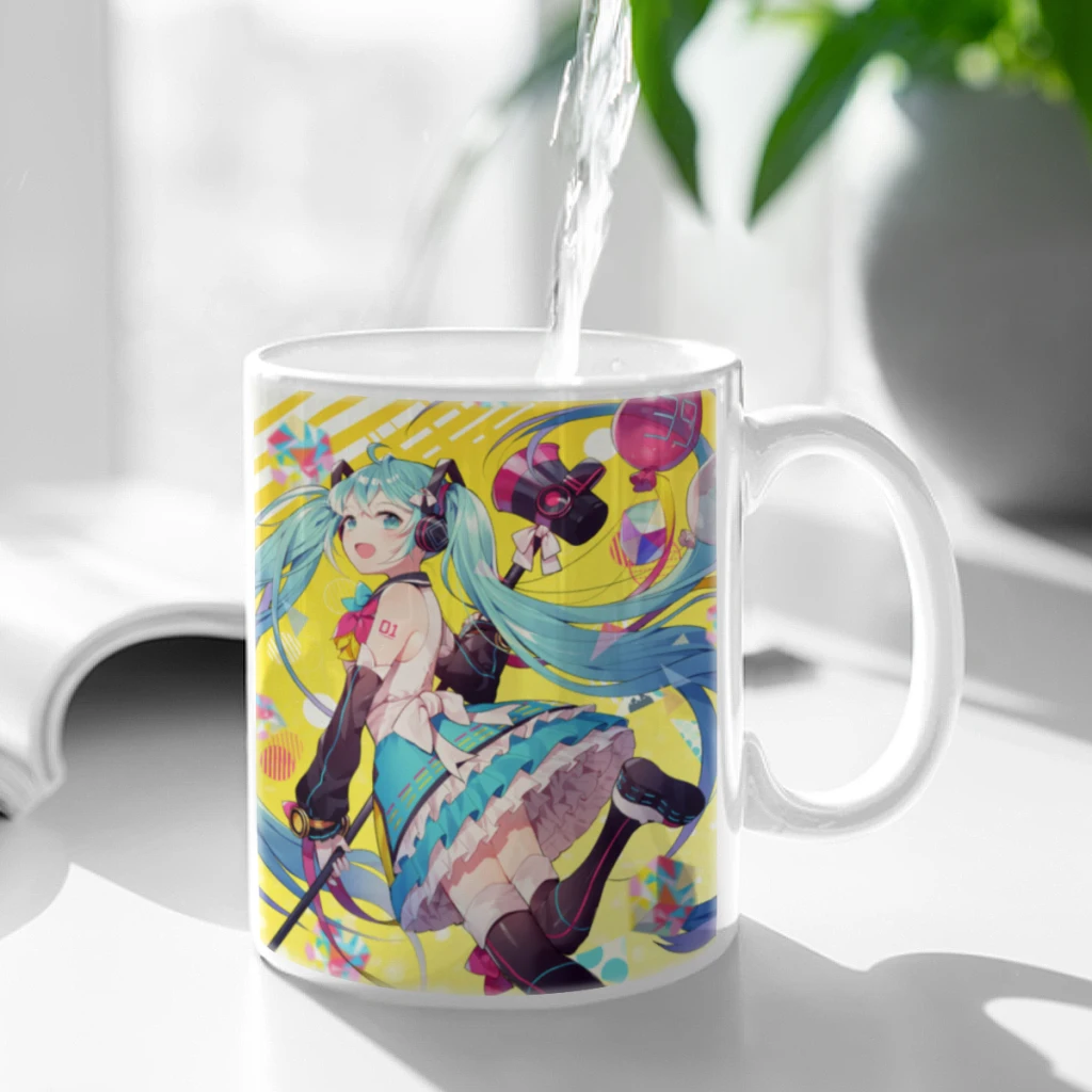 

Anime Hatsunes Mikus Coffee Mug 11oz Fun Ceramic Coffee Tea Cocoa Cup Handle Tea Drink Cup