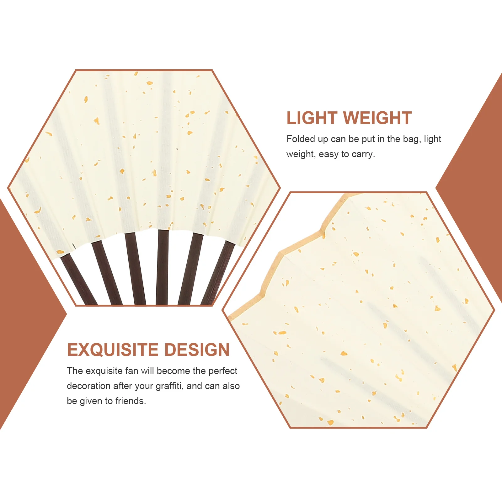 

DIY Blank Folding Fan for Drawing and Writing Practice Lightweight Portable Hand Fan for Creative Play and Art Projects