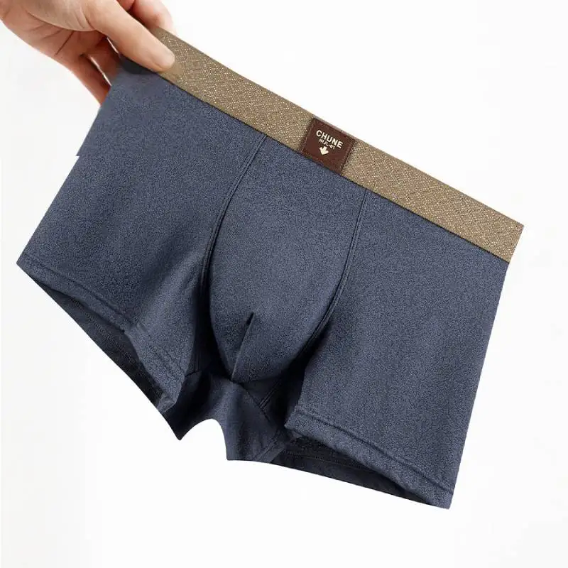 

3 pcs Men's Boxer Shorts Solid Male Underwear Man Underpants Breathable Slim Men Panties U Convex Lingerie Wholesale