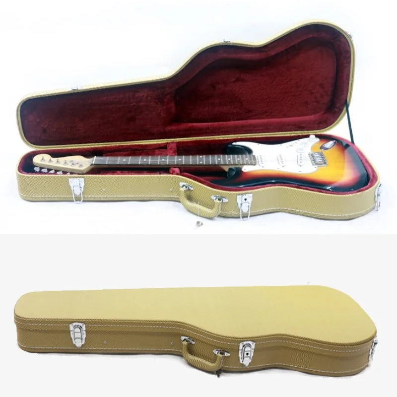 Electric Guitar Hard Case Portable Electric Guitar Bag Waterproof Compression Protection ST Electric Guitar Box Lock Guitar Bag