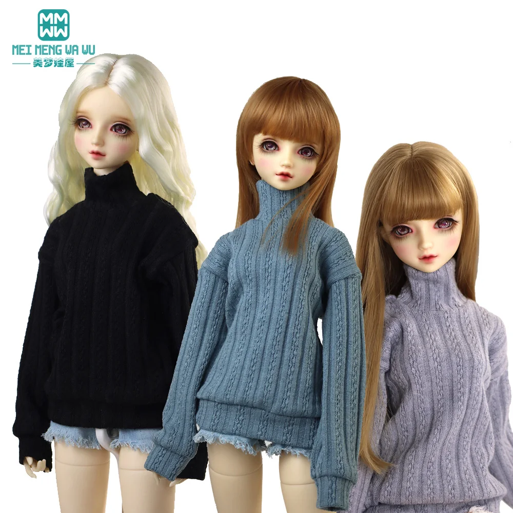 28--60CM 1/3 1/4 1/6 BJD Doll clothes DD SD Toy ball joint doll accessories Fashion turtleneck sweater