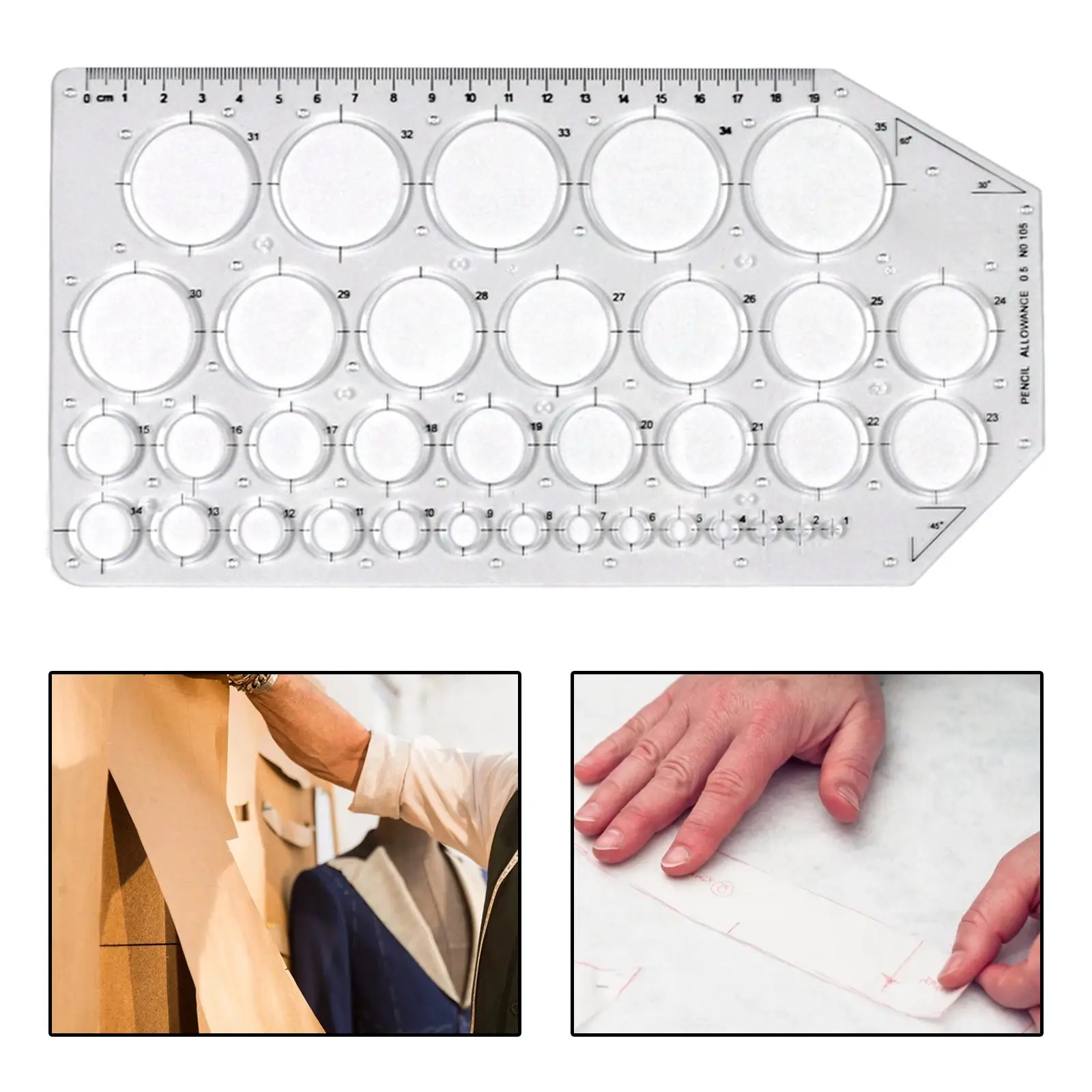 Architectural Circle Template Geometry ing Tool Stencil Painting Scale Drawing ing Ruler Measuring for Drawings School Office