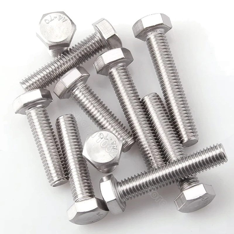 1/5Pcs 316 Stainless Steel Metric Full Thread Outside Hex Head Lengthen Bolt  M8 M10 M12 Long External Hexagon Head Screw
