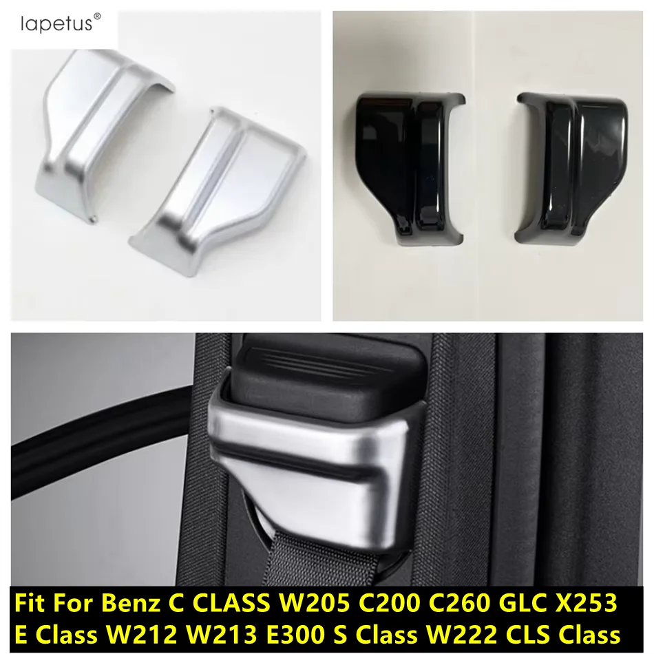 

Car Seat Safety Belt Buckle Cover Trim For Mercedes-Benz C CLASS W205 C200 C260 GLC X253 E Class W212 W213 E300 S Class W222 CLS