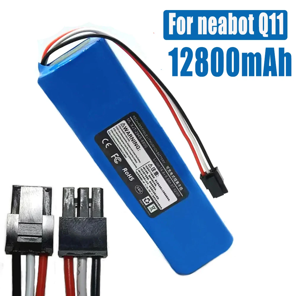 Batteria ricaricabile originale agli ioni di litio da 14.4V 12800mAh per aspirapolvere robotico neabot Q11