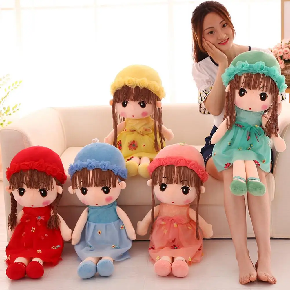 45cm Stuffed Plush Toy Girl's Kids Birthday Gift Stuffed Plush Gifts Girl Girls Doll Rag Doll Christmas Cute Wedding RagDol E7O3