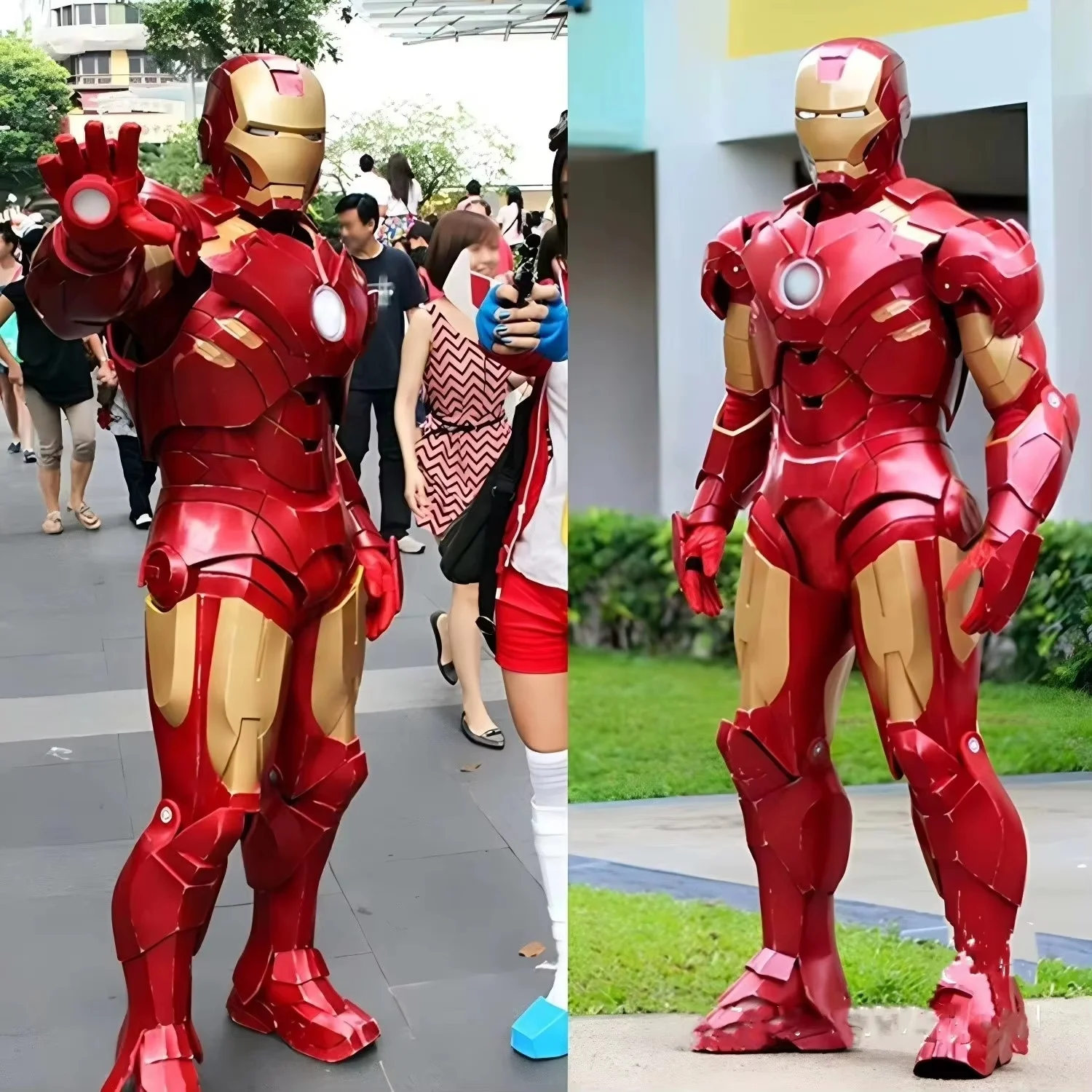 Iron Man 1:1 Cos Body Armor Adult Robot Armor Suit Mecha Real Person Wearable Battle Suit Full Clothing Model Toy Christmas Gift