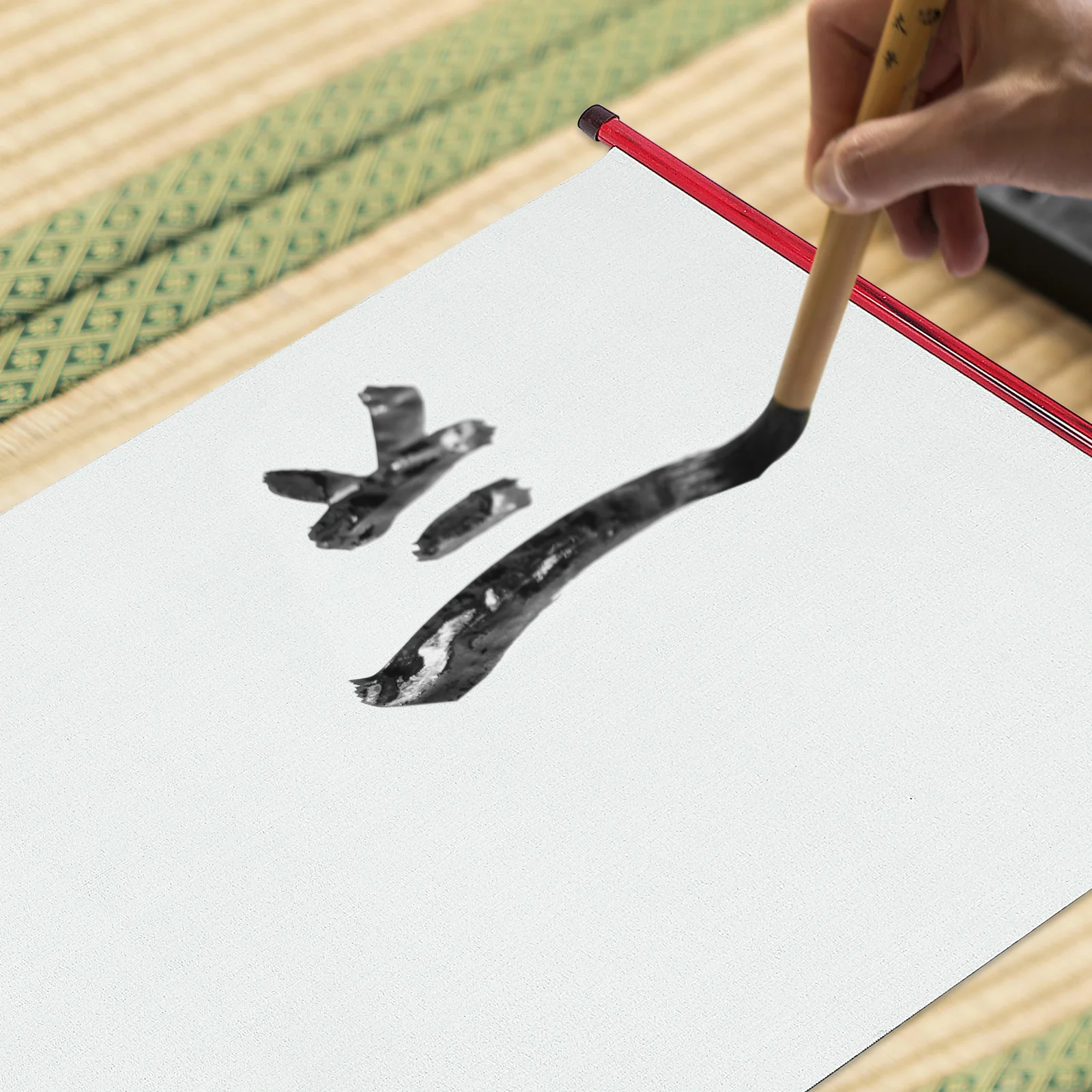 

1pcs Water Writing Cloth Blank Canvas Reusable Calligraphy Practice Scroll For Art Drawing Portable Wall Hanging Travel