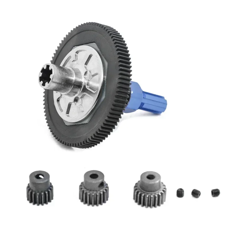 1 ชุด 91T Spur Gear รองเท้าแตะคลัทช์ 21T 19T 17T ชุดเกียร์สําหรับ Arrma 1/10 Senton หินแกรนิต Big Rock Vorteks Typhon 4X4 ชุดสีแดง