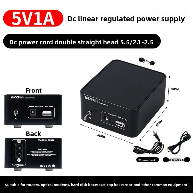 Audiophile-grade 5v 1a linear power supply - original transformer - specifically for upgrading set-top boxes and media players