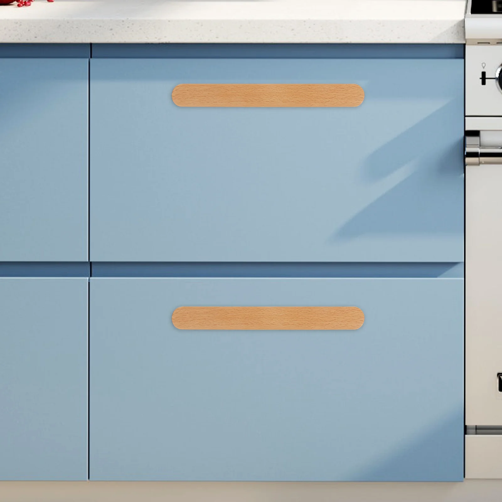 

6 шт. ручки для шкафа, деревянные ручки для ящиков в деревенском стиле для комода, кухонного шкафа, винтажная декоративная фурнитура, винтажные ручки для ящиков