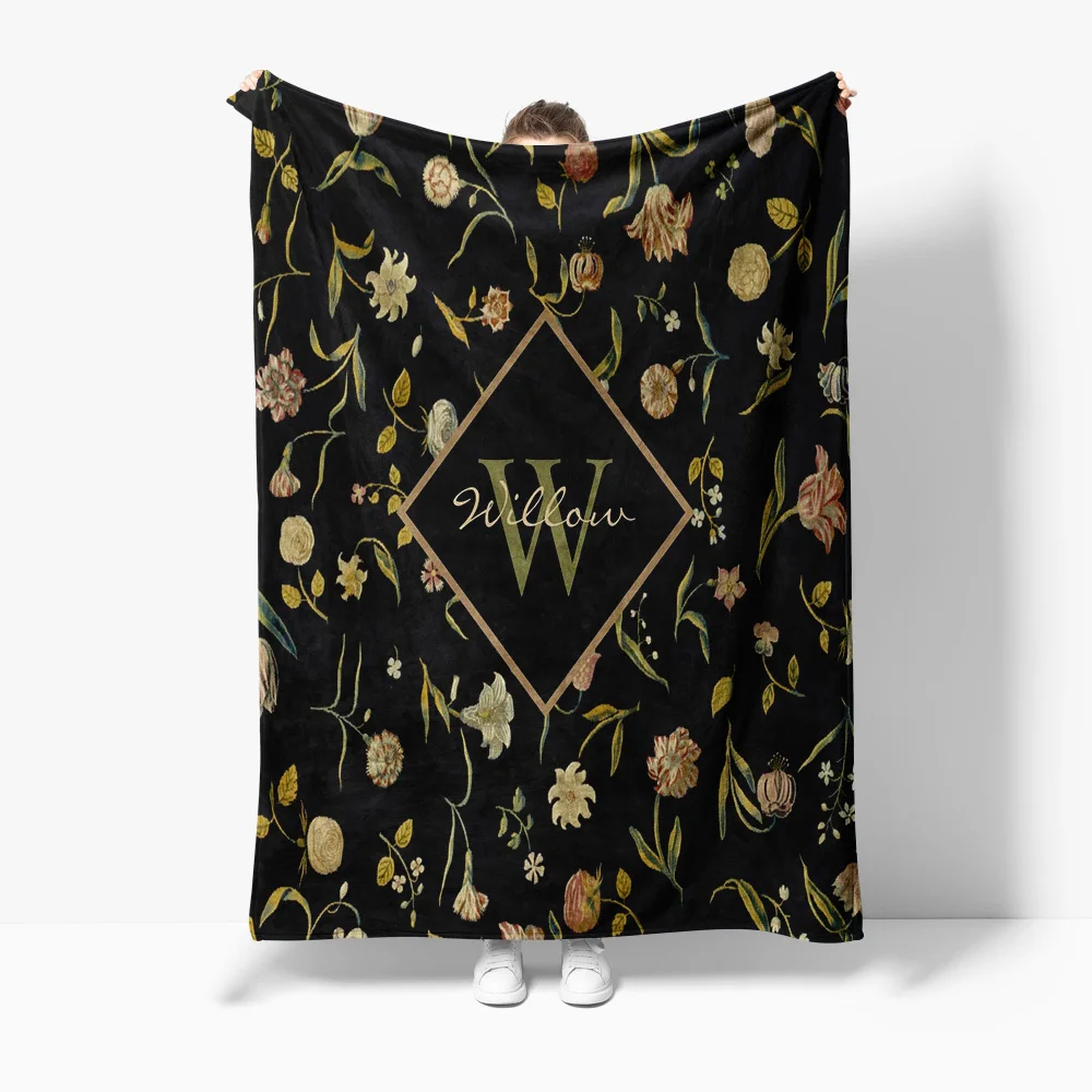 

Флисовое одеяло с цветочным принтом, темно-красное, черное, розовое, бархатное, мягкое, теплое, уютное, украшение для кровати, дивана, подарок