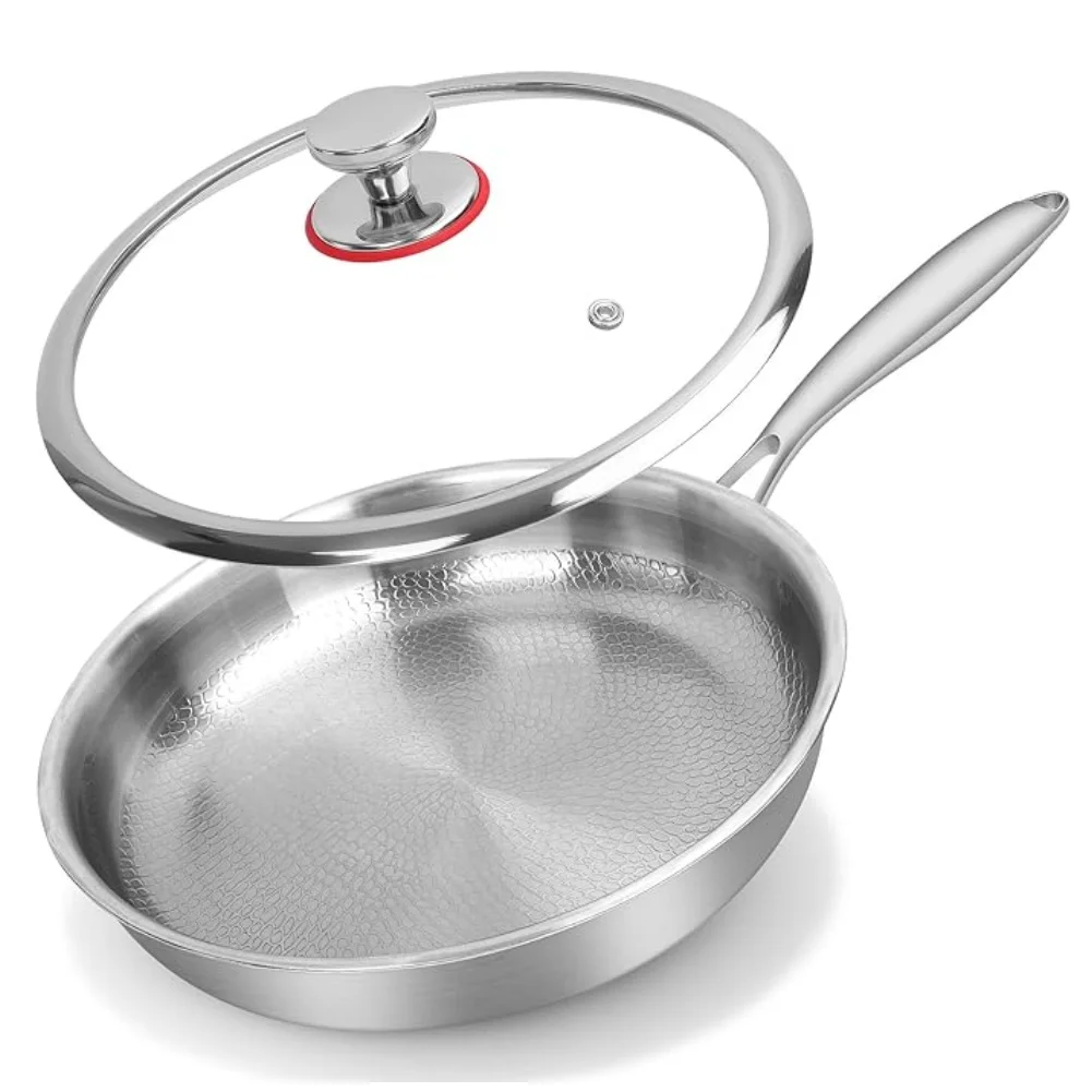 For Quick Meal Prep Hammered Nonstick Pan Long-lasting Hammered Frying Pan Non-stick Frying Pan Lightweight Saute Pan