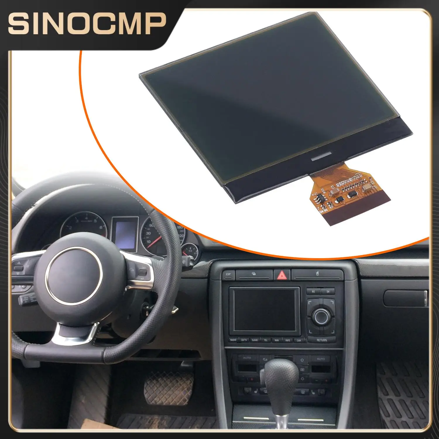 

Car Screen Instrument Cluster LCD Screen Display For Audi A4 B6 B7 Dashboard Speedometer Interior Parts Gauge Sets & Dash Panels