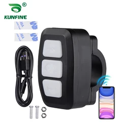 Media Wireless Bluetooth Button Remote Controller Car Motorcycle Bike Steering Wheel MP3 Music Play For Android IOS Phone Tablet