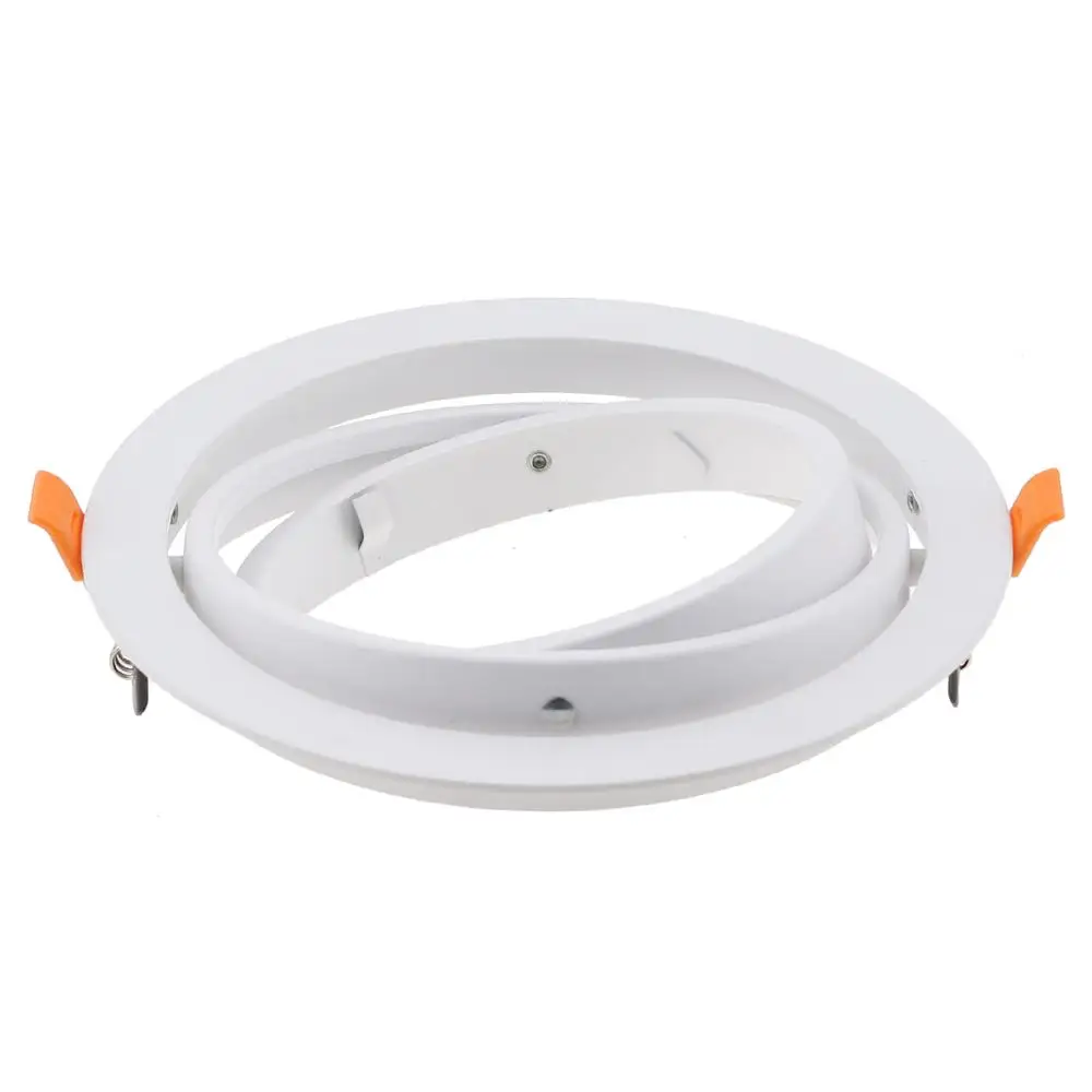 Recessed Downlight Holder  AR111 Fixture Frame  Lamps Cutout 150mm LED Socket Adjustable Ceiling Hole Lamp