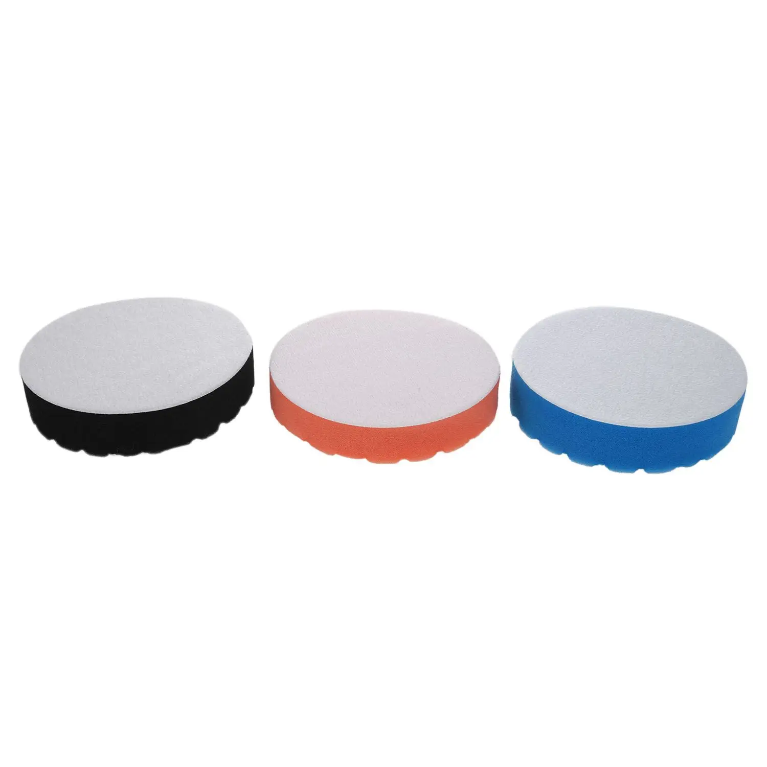 3x Hex-Logic Buff Buffering Polishing Pad kit For Auto Car Polisher 5 inchJAS