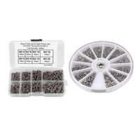 A63K-1000Pcs Stainless Steel Screws Set For PC Glasses Mobile Phone & 800Pcs Self Tapping Screw Assortment Kit M2