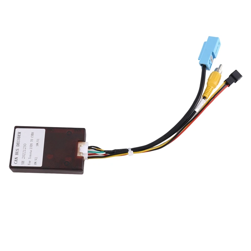 Car LVDS To CVBS Cable 360 Panoramic Reversing Camera Decoder Canbus Box For Toyota Prado Land Cruiser 150 Accessories