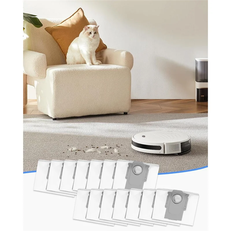 Sacos de pó para roborock s8 +/s8 pro ultra/s7 maxv ultra/s7 pro ultra/q7 +/q7 max +/q8 max +/q5 pro +/t8 aspirador