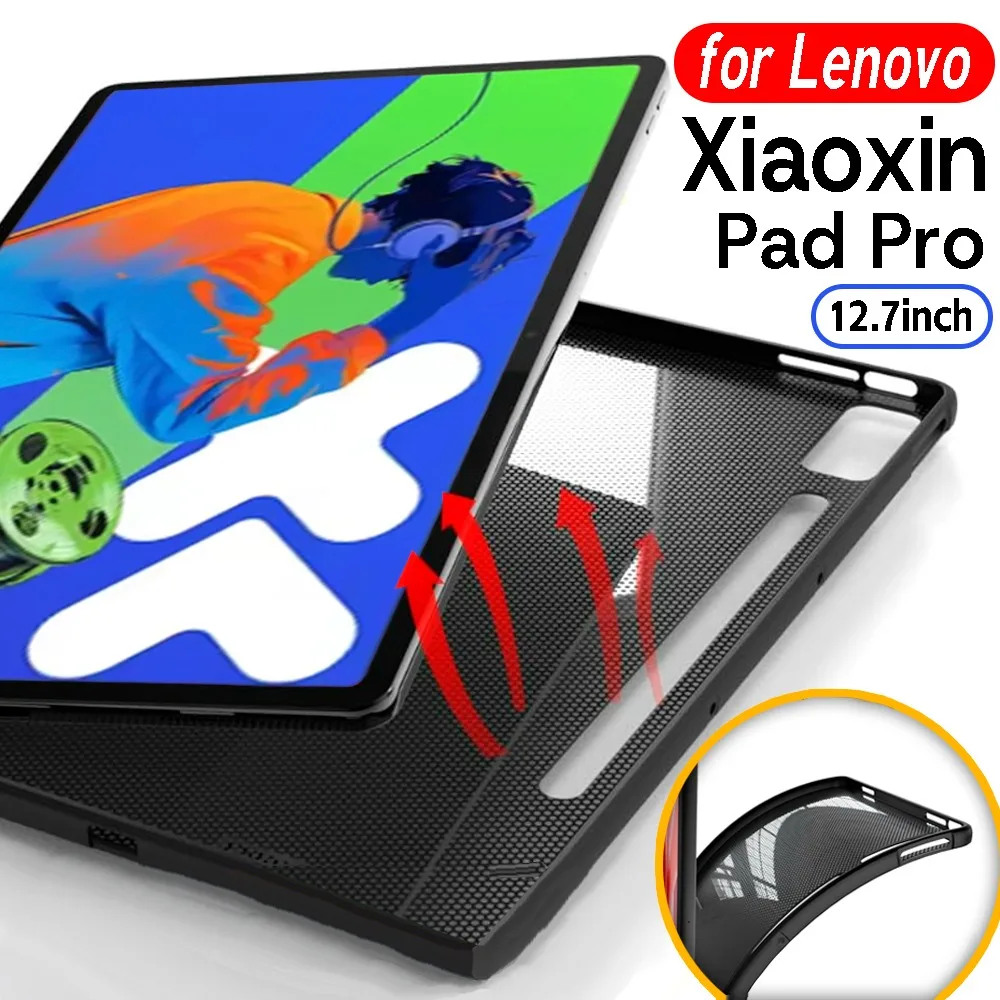 

Soft TPU Case for Lenovo Xiaoxin Pad Pro 2025 12.7 Inch TB-375FC Silicon TPU Shell for Xiaoxin Pad Pro 12.7 Tablet Back Cover