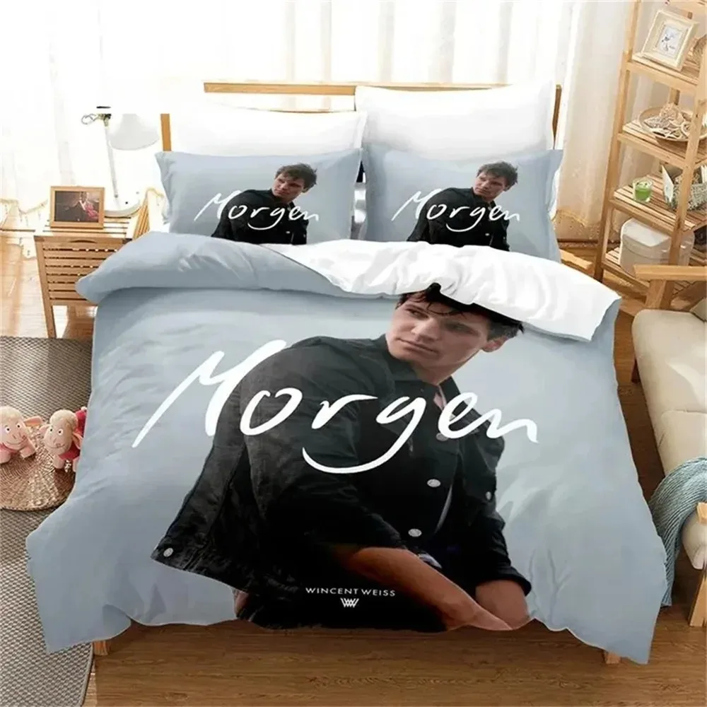 

3D Print ﻿Wincent Weiss Bedding Set Soft Comforter Cover With Pillow Shams For Kids Adults Microfiber Quilt Cover