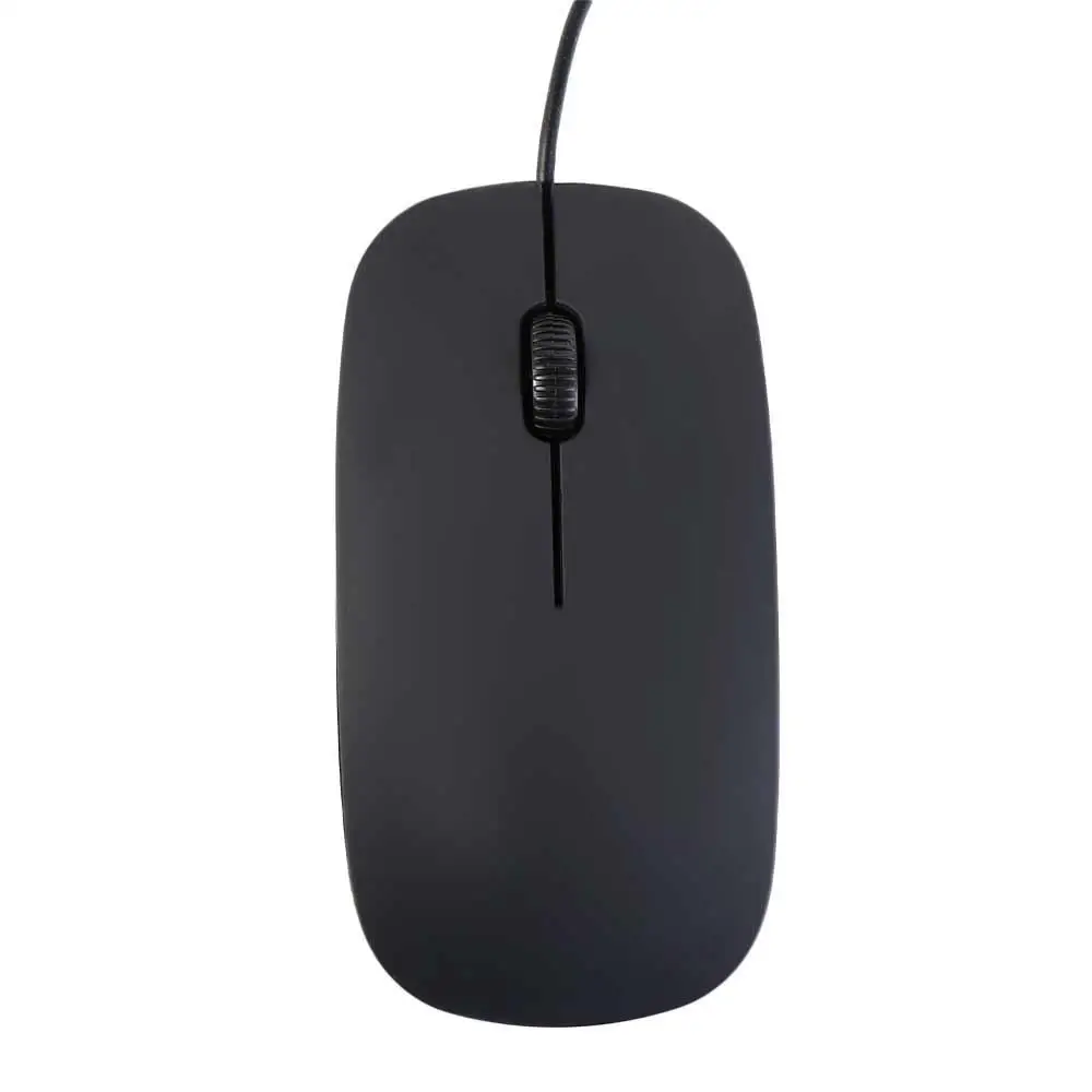 For Pc Office 3d Roller Black White 1200dpi Ultra Thin Usb Wired Mouse Optical Mouse Wired Mouse Computer Mouse