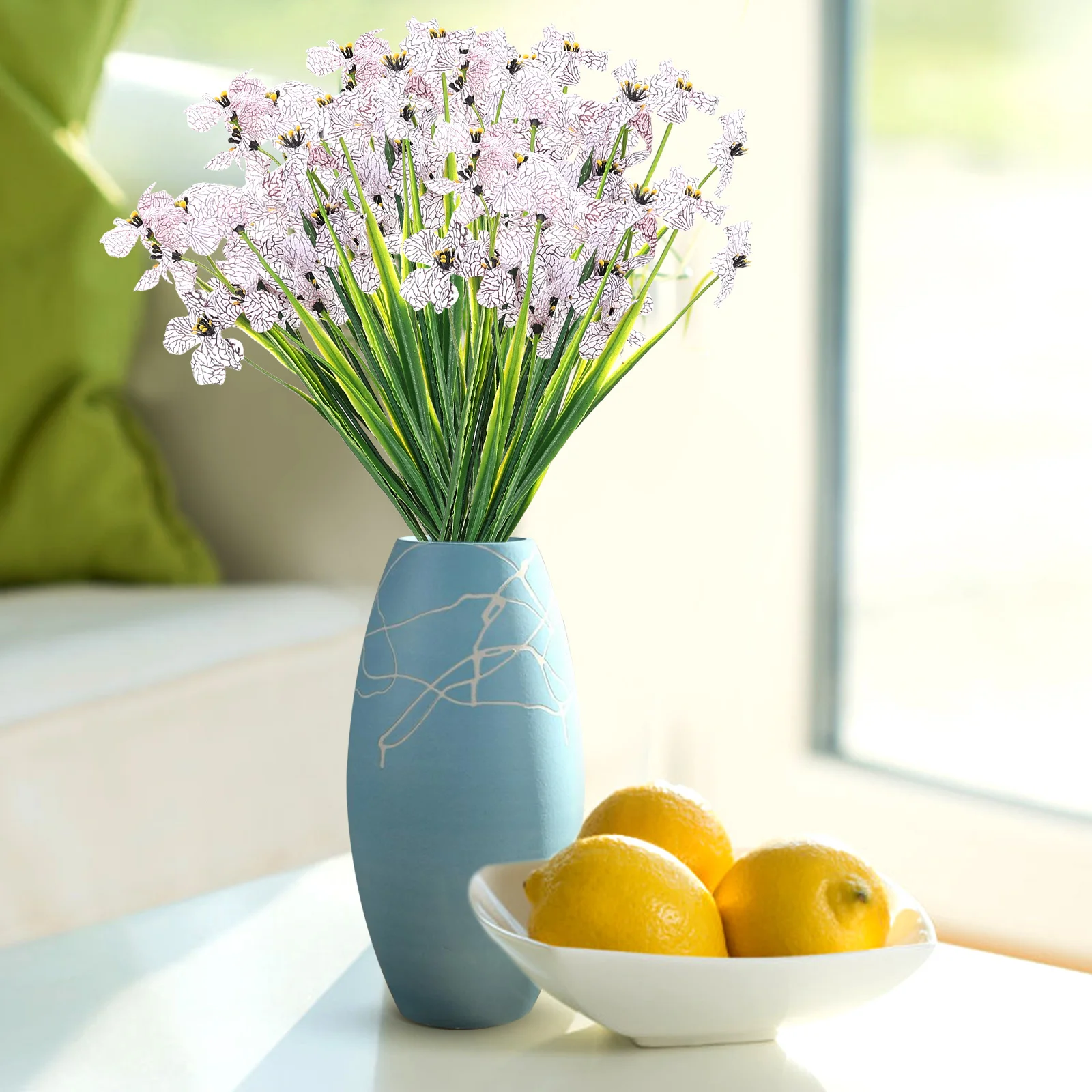 

10 Pcs Simulation Violet Bouquet Vase for Flowers Artificial Decorative Plastic Decoration