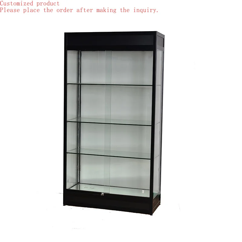 

Custom.Lockable Glass Display Cabinet/ Used Display Cabinet with Tempered Glass