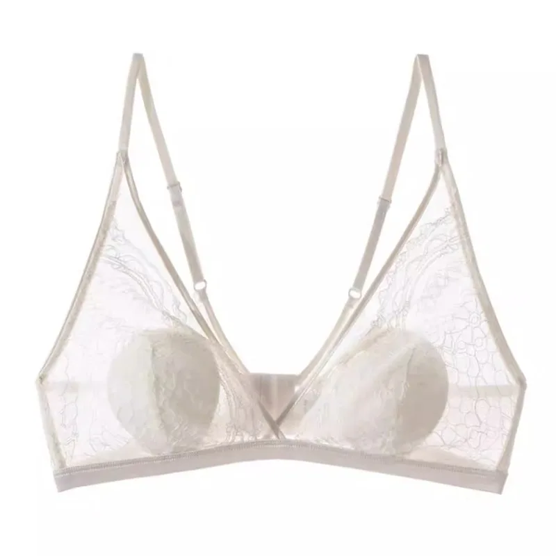 MOYISU الفرنسية الدانتيل الصدرية أرنب الأذن أكواب مكافحة التدليد دعم الأشرطة قابل للتعديل رفع صغيرتي التمثال مثلث رقيقة كوب الراحة الصيف الساخن #2