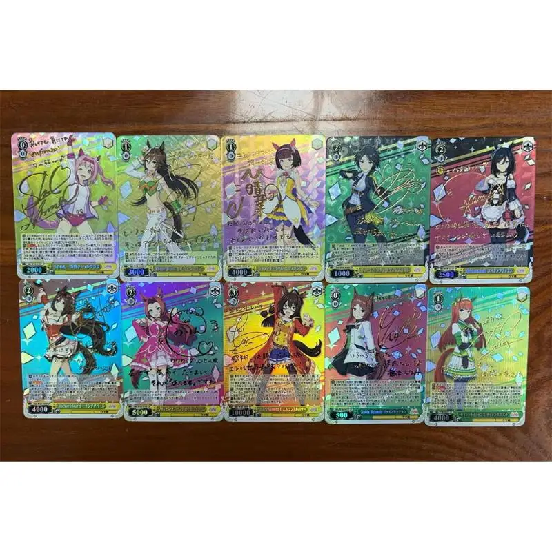 Anime Weiss Schwarz DIY ACG Battle Game Refraction Foil Special Week Tokai Teio Toys for boys Collectible Card Birthday Present