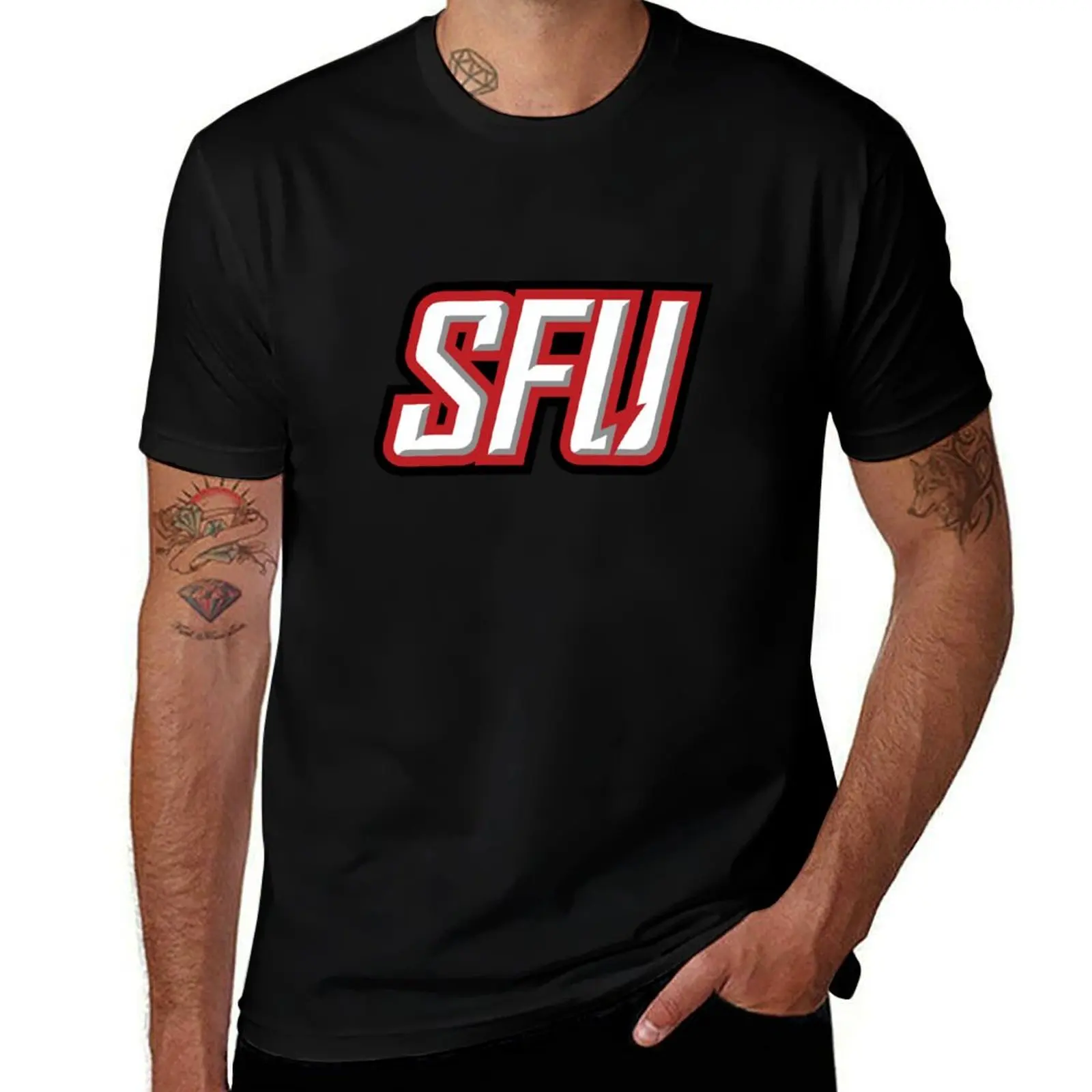 

Saint Francis Red Flash T-Shirt man t shirt summer t shirt for man T-Shirt