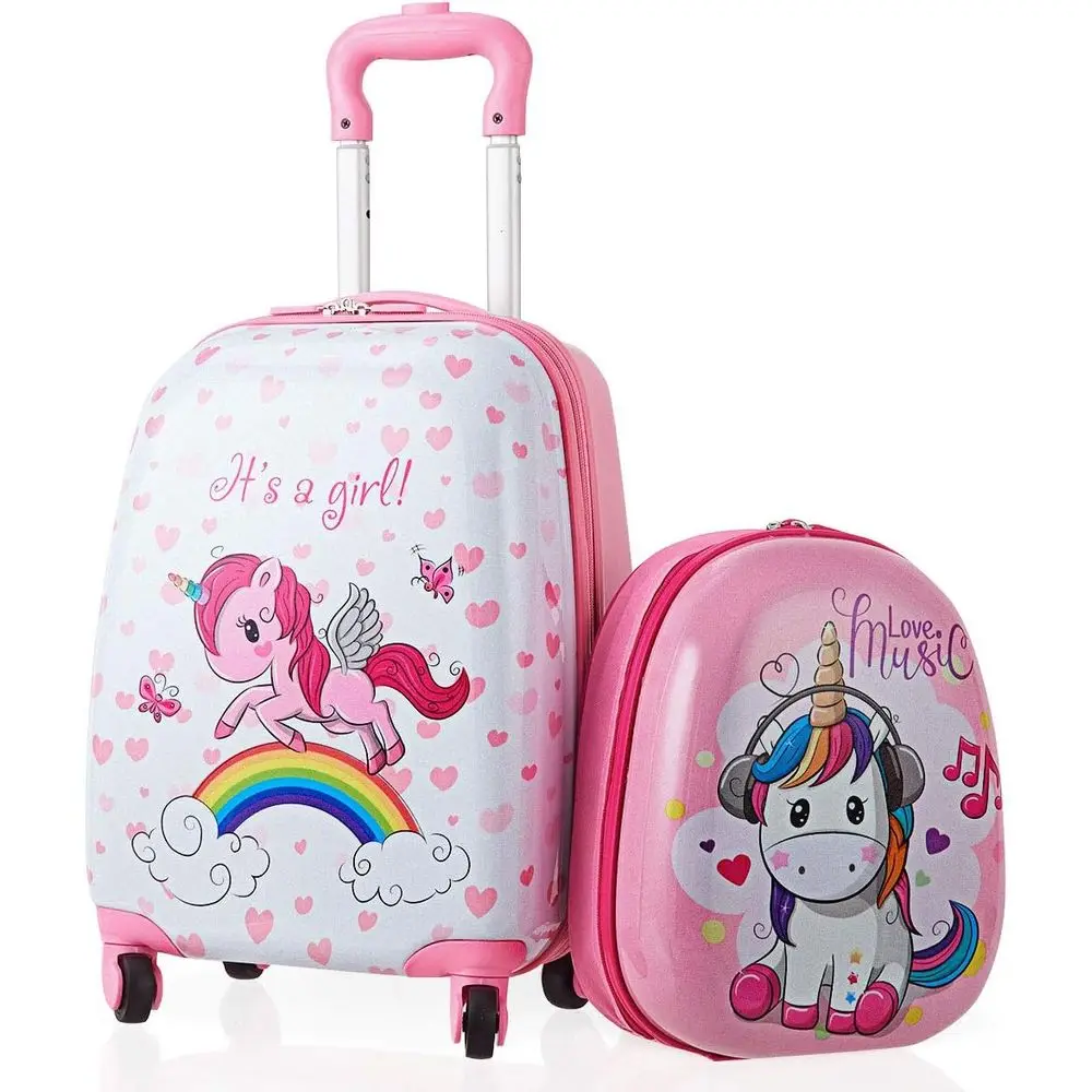 

Children's Luggage Set, 16 & 12 with Spinner Wheels, Rolling Suitcases for Boys & Girls
