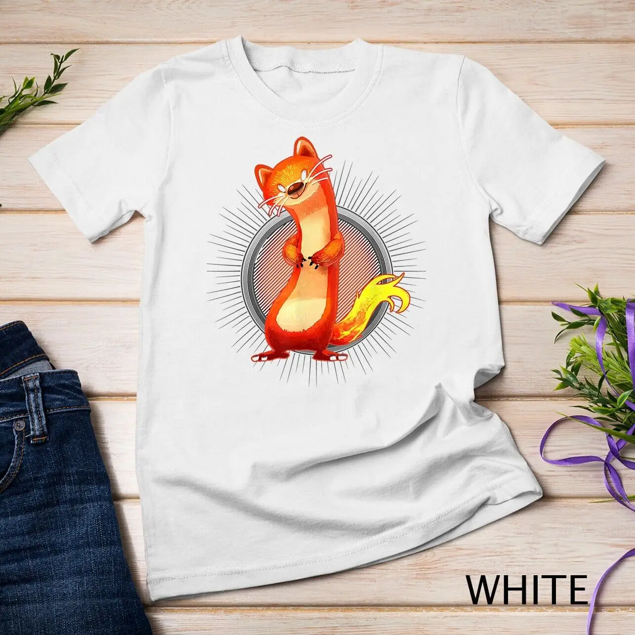 Cute And Funny Ferret T-Shirt For Ferret Lovers And Owners Unisex T-shirt