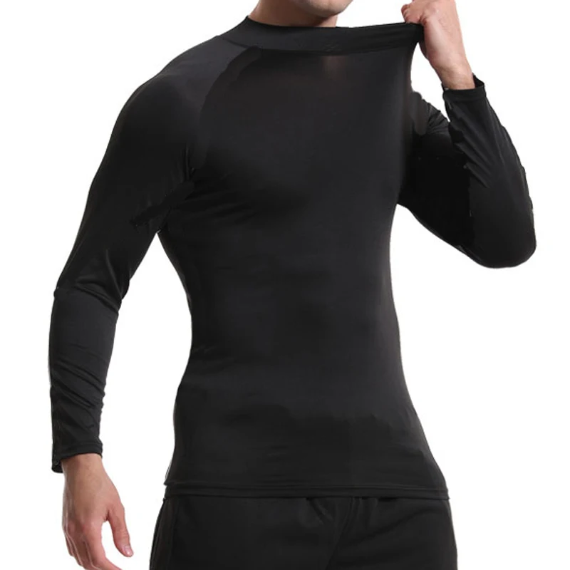 

Мужская спортивная футболка, быстросохнущая рубашка для бодибилдинга, бега, компрессионный топ с длинными рукавами, плотные спортивные рубашки для фитнеса, мужские рубашки для тренировок в тренажерном зале