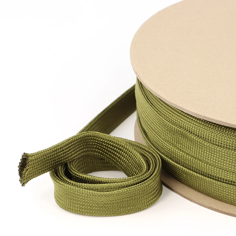 2/5/10M Expandable Braided Cable Sleeve 2.5mm-60mm Polyamide Flame Retardant High Density Automotive Wire Protector Tube