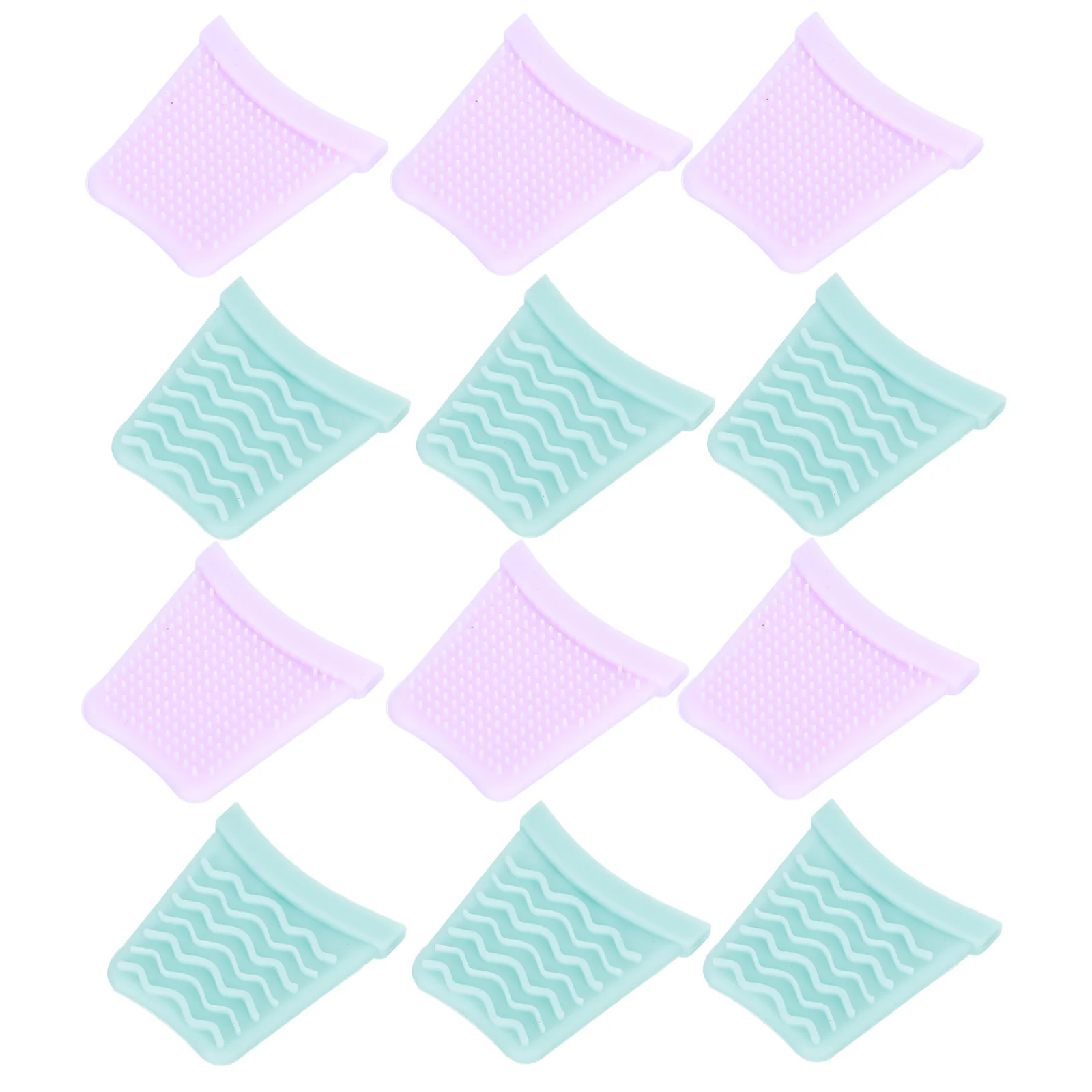 12 قطعة الغسيل سيليكون يغطي غمد بالموجات فوق الصوتية للوجه ملعقة الجلد تنظيف أداة الأغطية الواقية ملحقات العزل الحراري #4