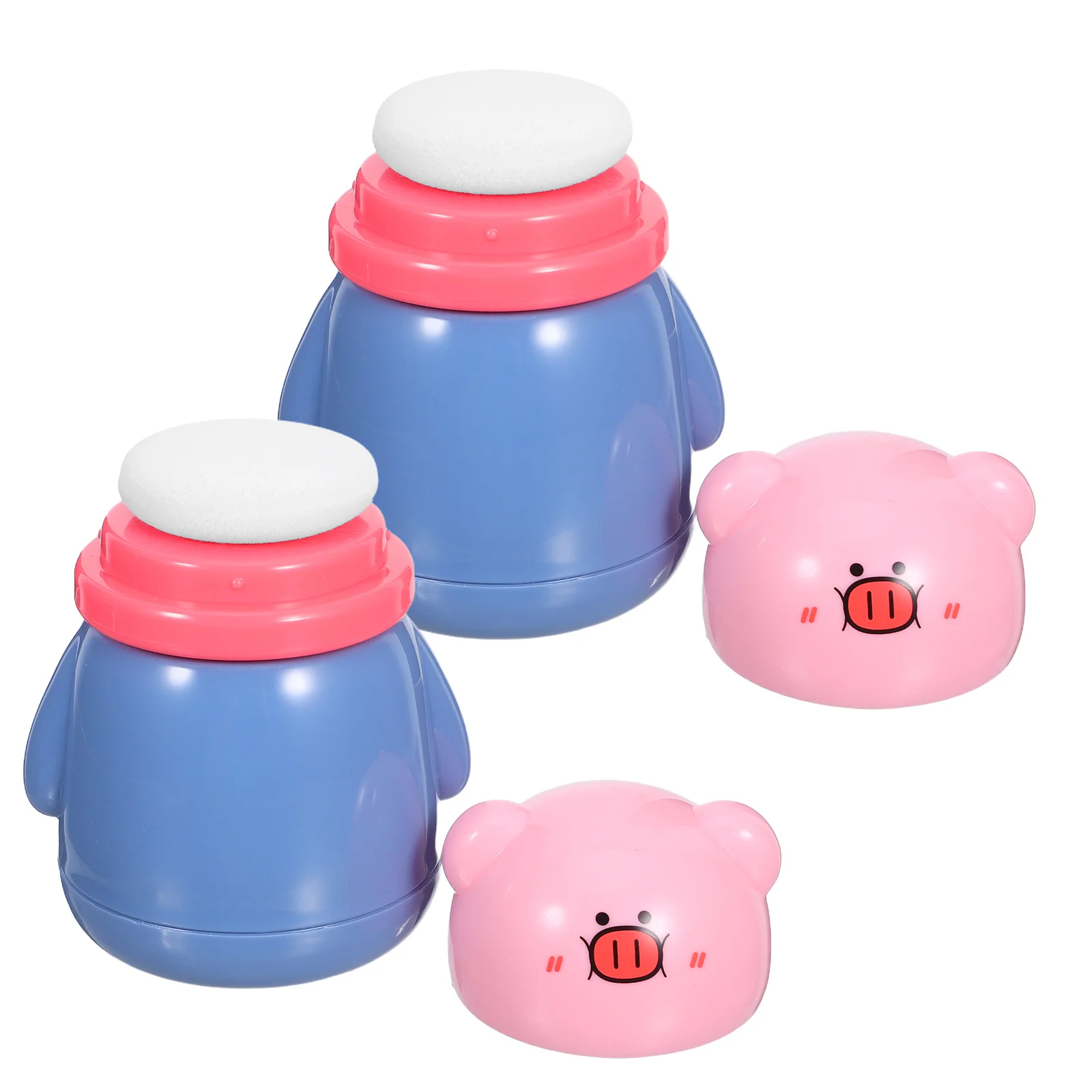 

2Pcs Powdering Jar with Puff Integrated Dispensing Design for Controlled Application Body Powder Bottle for Sensitive Skin