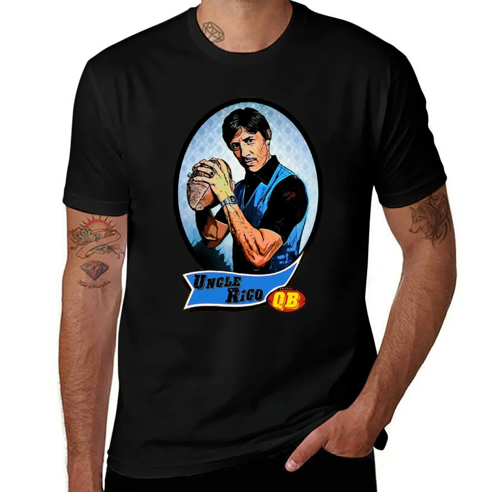 

Uncle Rico Football card T-Shirt vintage clothes tees plus size tops graphic shirts t shirts for men graphic