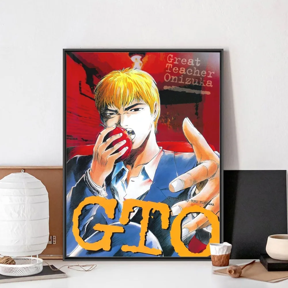 Anime Great Teacher Onizuka Poster No Framed Poster Kraft Club Bar Paper Vintage Poster Wall Art Painting Bedroom Study Stickers