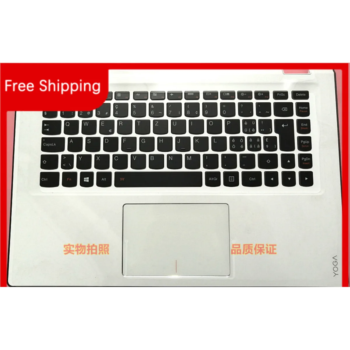 for Lenovo Yoga 3-14 YOGA 700-14 C Case Keyboard Backlight White Switzerland 5CB0K61145