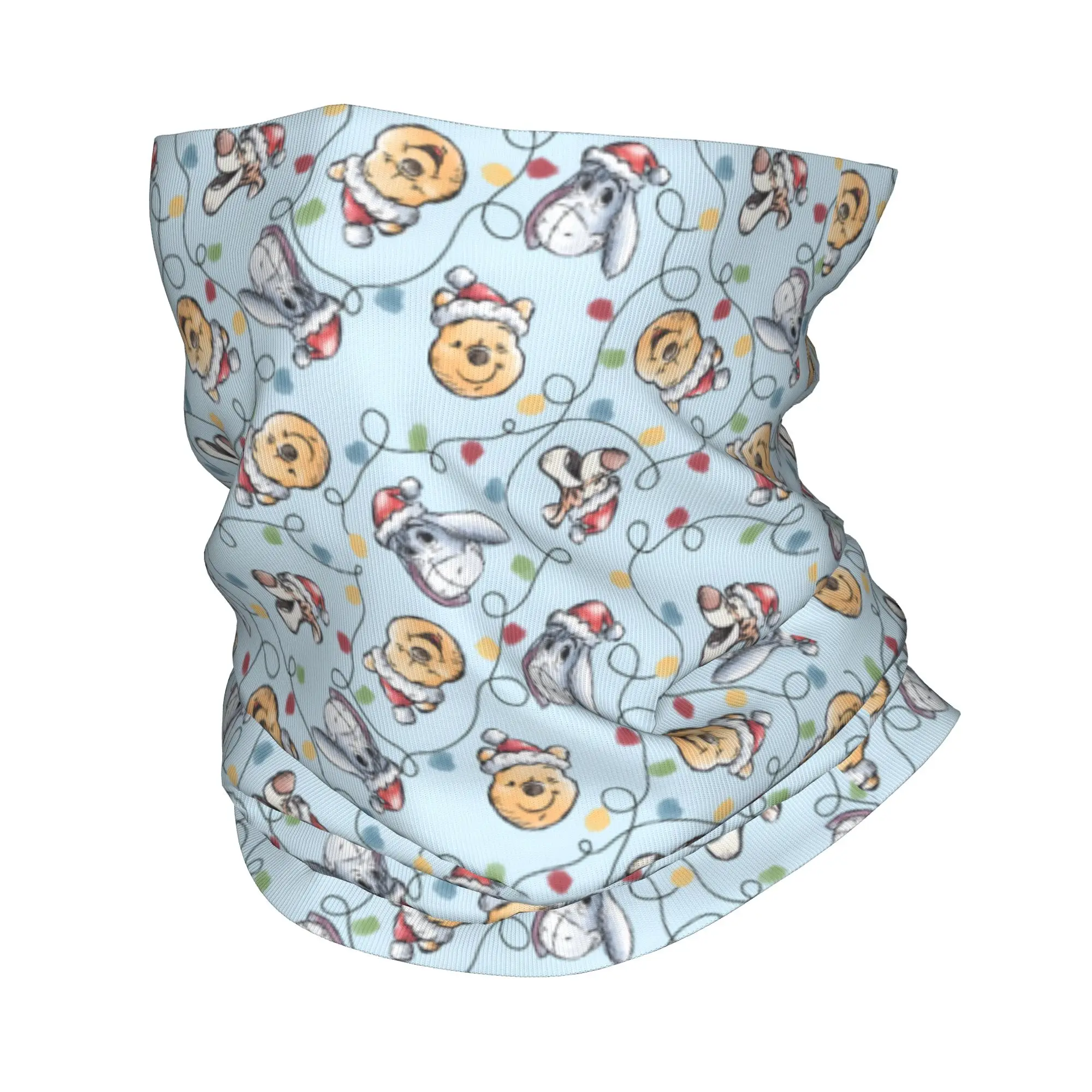 

Custom Cartoons Winnie The Pooh Movies Love Bandana Neck Gaiter for Ski Running Men Women Wrap Scarf Balaclava Warmer