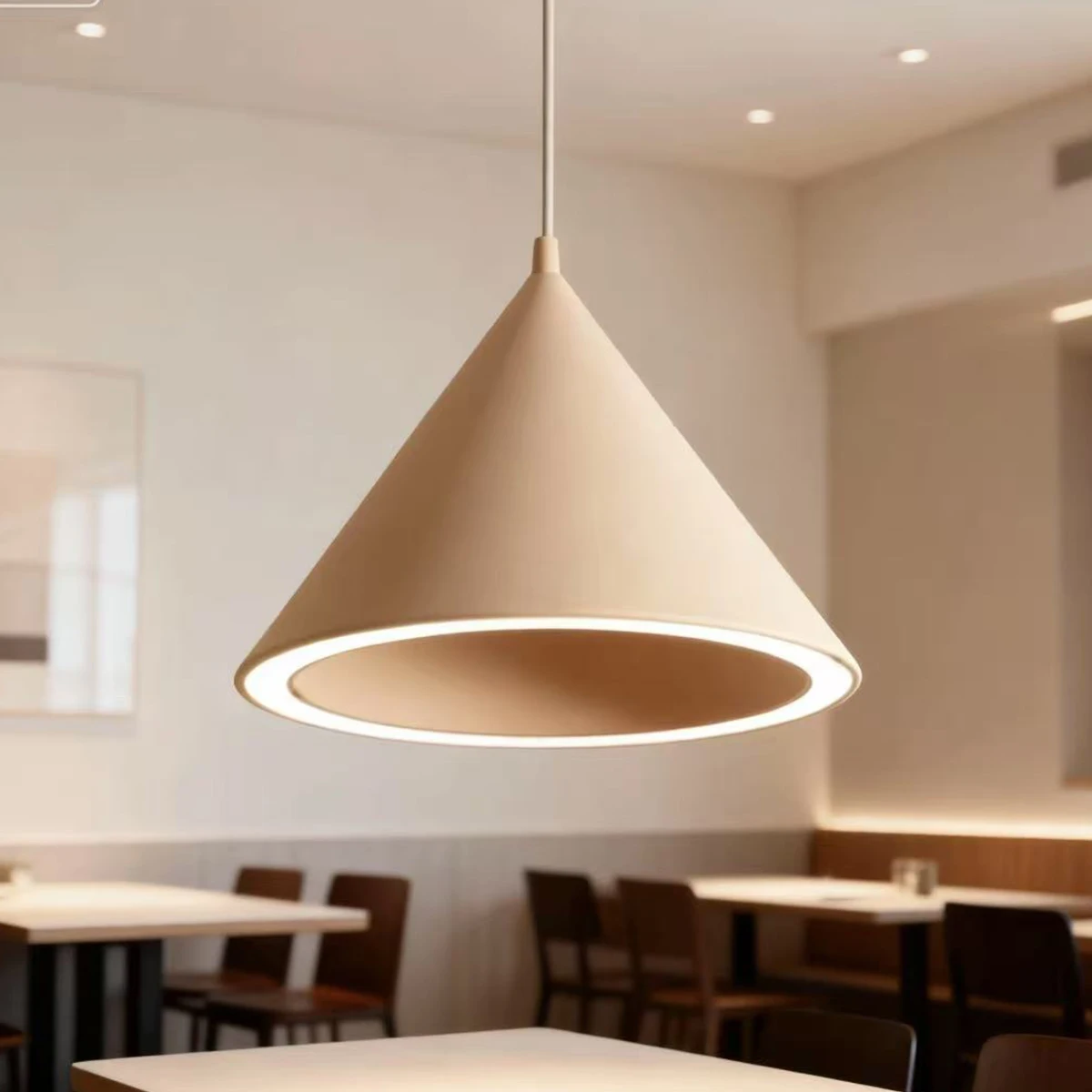 

Скандинавские светодиодные подвесные светильники с одной головкой, креативная лампа с миндальным печеньем для ресторана, спальни, ужина, подвесные светильники