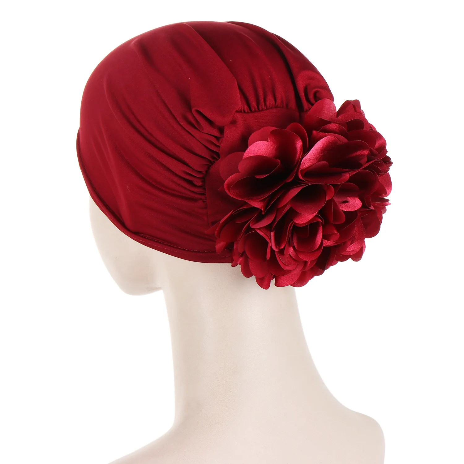 Women Floral India Hat Flower Stretchy Beanie Turban Bonnet Chemo Cap For Cancer Patients Ladies Bandanas African Head wrap NEW