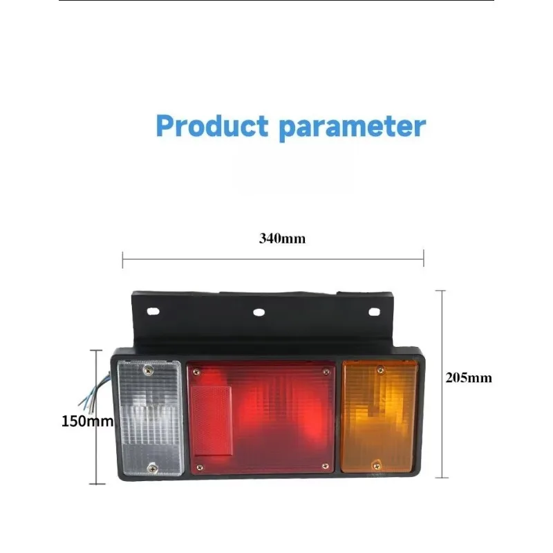 Rea para 1987-2022 Isuzu NPR ELF NKR NHR NLR TruckCar luz trasera de parachoques freno parada lámpara de marcha atrás luz trasera