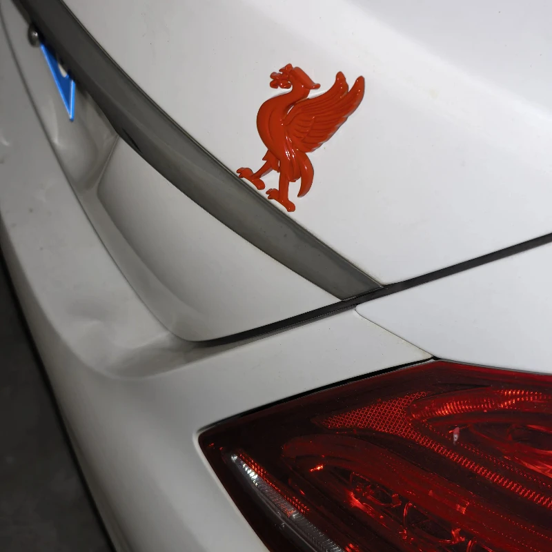 Red Army The Liver-Bird Rooster Metal Sticker Phoenix Totem Customized Vehicle DIY Decorative Car Accessories