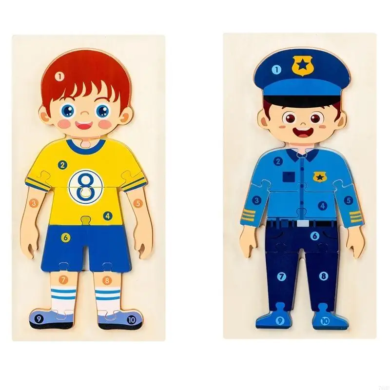 76HF Gioco interattivo portatile per allenamento con le divertente puzzle in legno per carriera