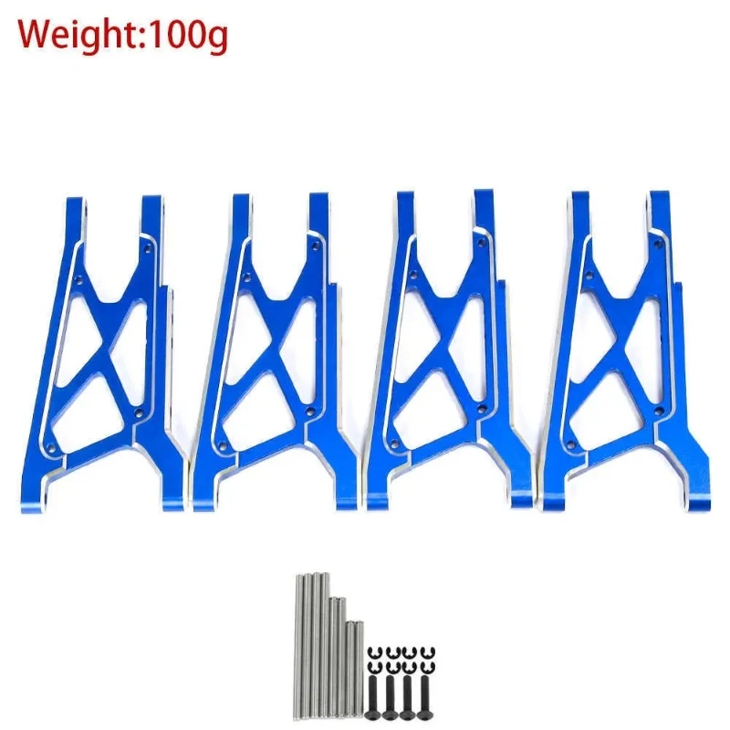 مجموعة ذراع نظام التعليق الأمامي والخلفي المعدني لـ Traxxas 1/10 Ford Fiesta ST Rally RC قطع غيار السيارات