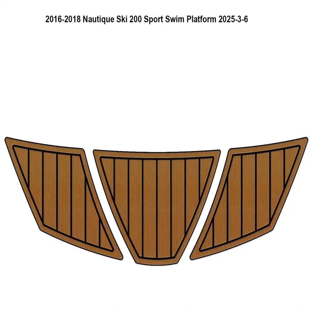 

2016-2018 Nautique Ski 200 Sport Swim Platform Pad Boat EVA Foam Teak Deck Floor Mat SeaDek Gatorstep Style Self Adhesive s9g3mf