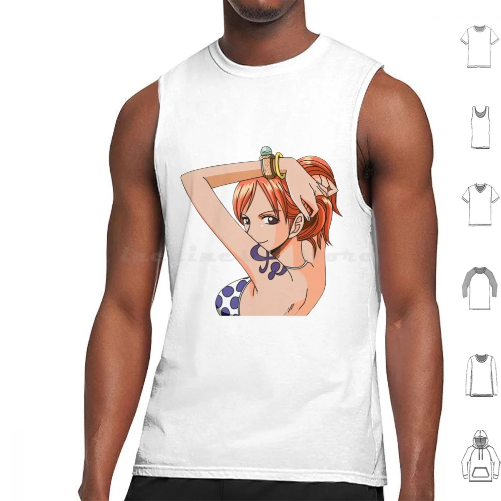 Sexy Nami---Tank Tops Vest Sleeveless Robin Nami Pirates Monkey D Luffy Hat Luffy Manga Hat Pirates Zoro Roronoa Ace Zoro